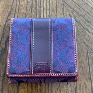 Great Condition Purple Coach Wallet